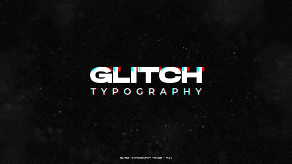 Glitch Typography Titles / AE Titles template preview