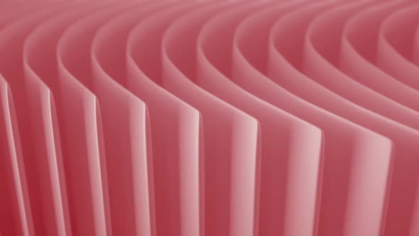 Abstract 3d Paper Lines Red Background