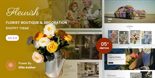 Fleurish – Florist Boutique & Decoration Shopify 2.0 Theme