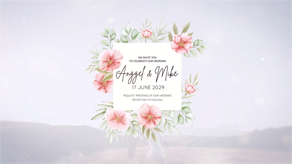 Wedding titles Openers template preview