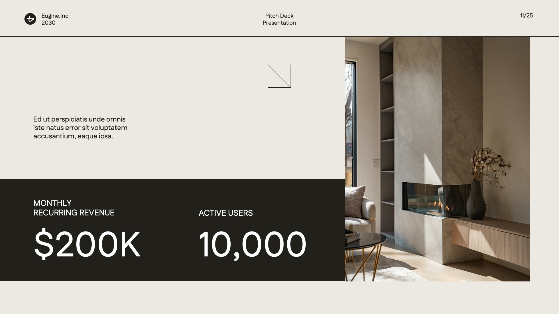 Minimal Black White Pitch Deck PowerPoint, Presentation Templates ...
