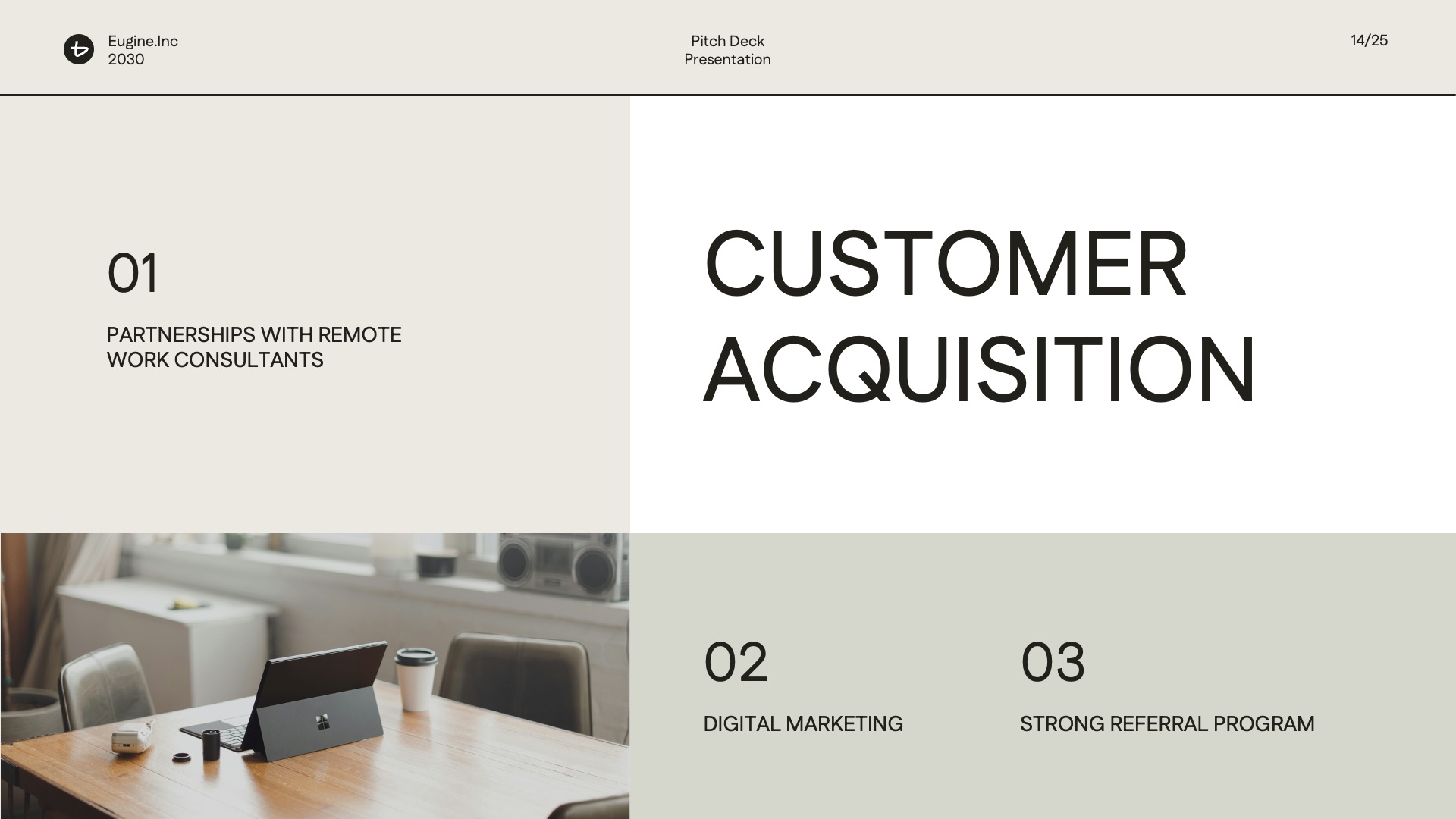 Minimal Black White Pitch Deck PowerPoint, Presentation Templates ...