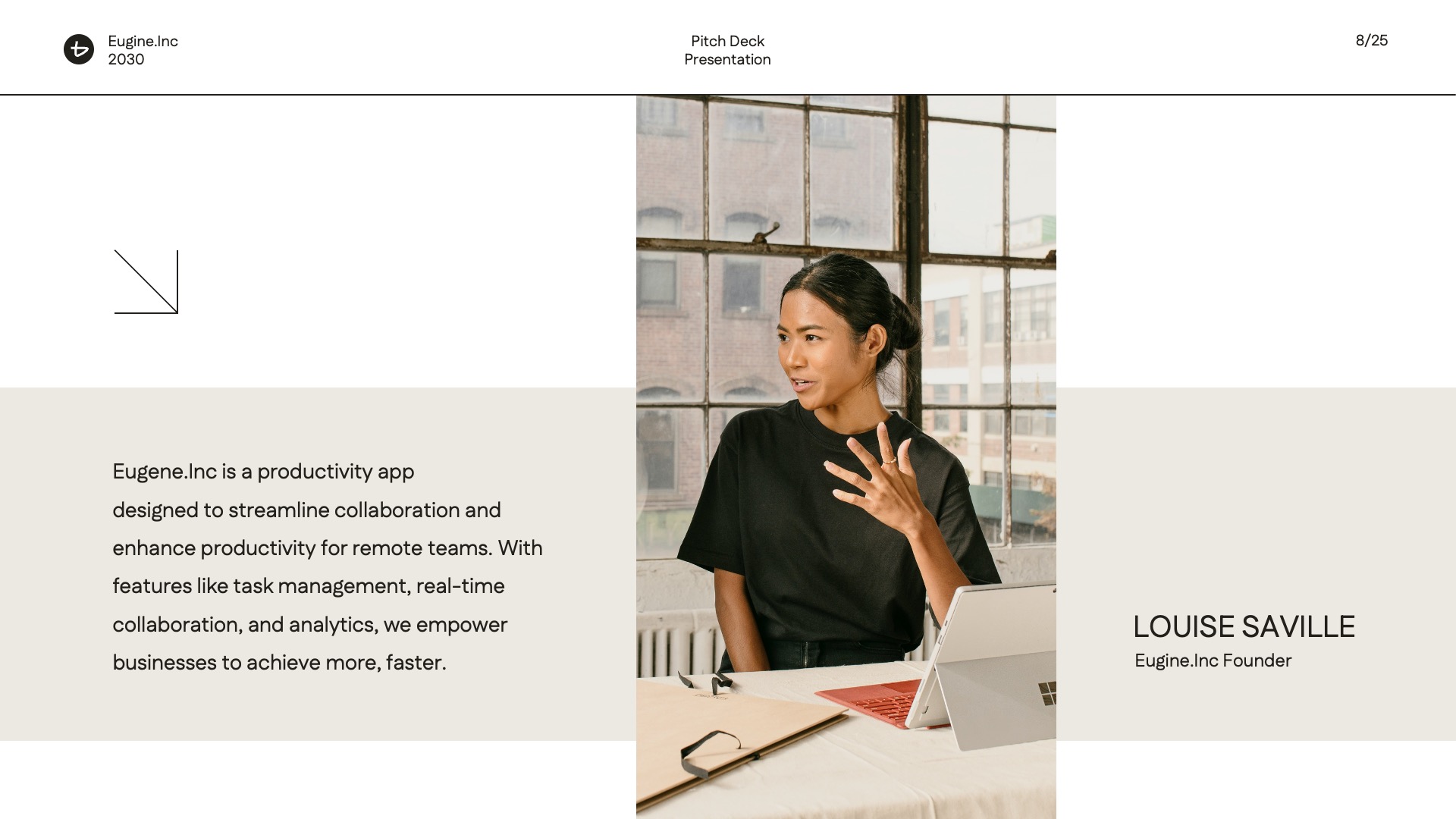 Minimal Black White Pitch Deck PowerPoint, Presentation Templates ...