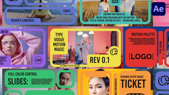 Future Frame Big Titles Reveal Titles template preview