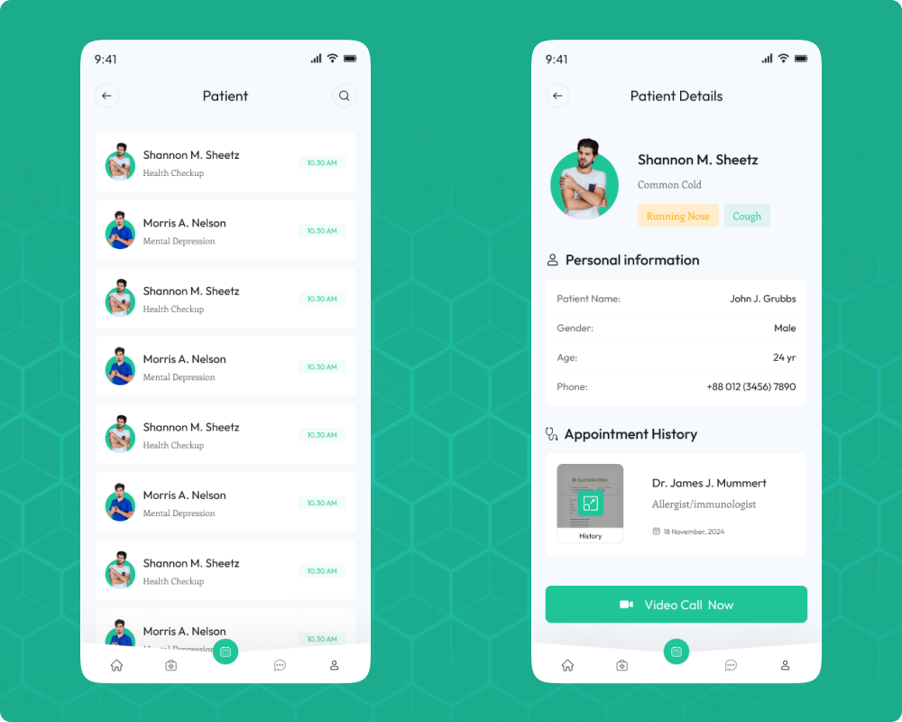 DocFinder – Doctor Consultation & Patient Management Flutter App UI Kit ...