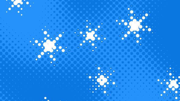 Halftone Background With Snowflakes