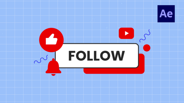 Social Media Subscribe Titles /Ae Titles template preview