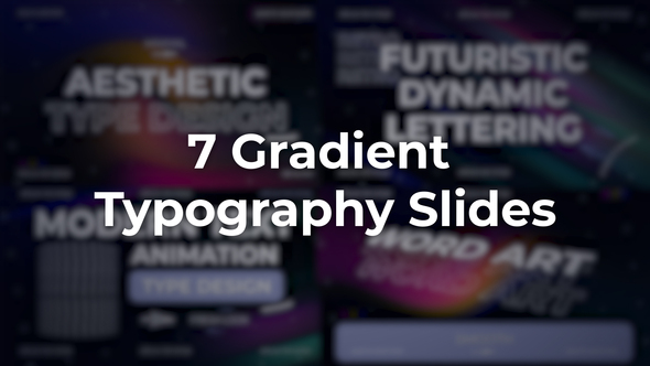 Gradient Typography Titles template preview