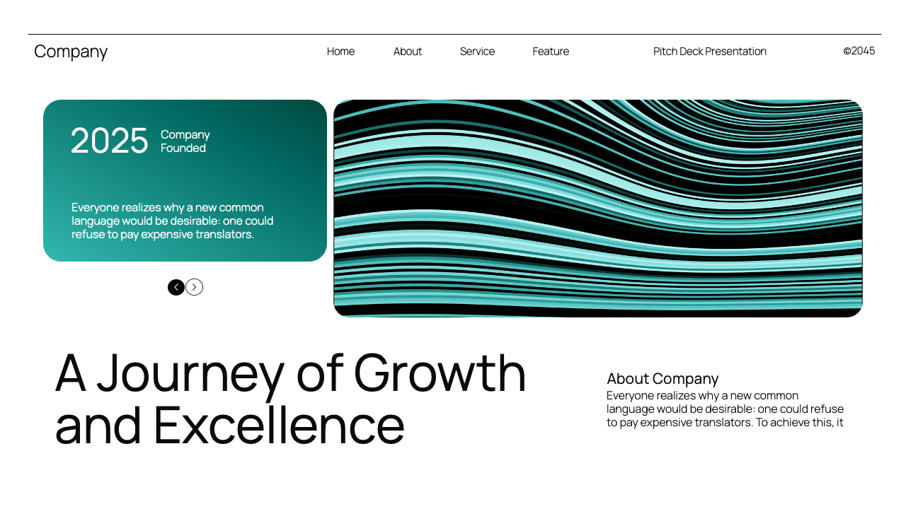 Black Blue Gradient Modern Pitch Deck Presentation, Presentation Templates