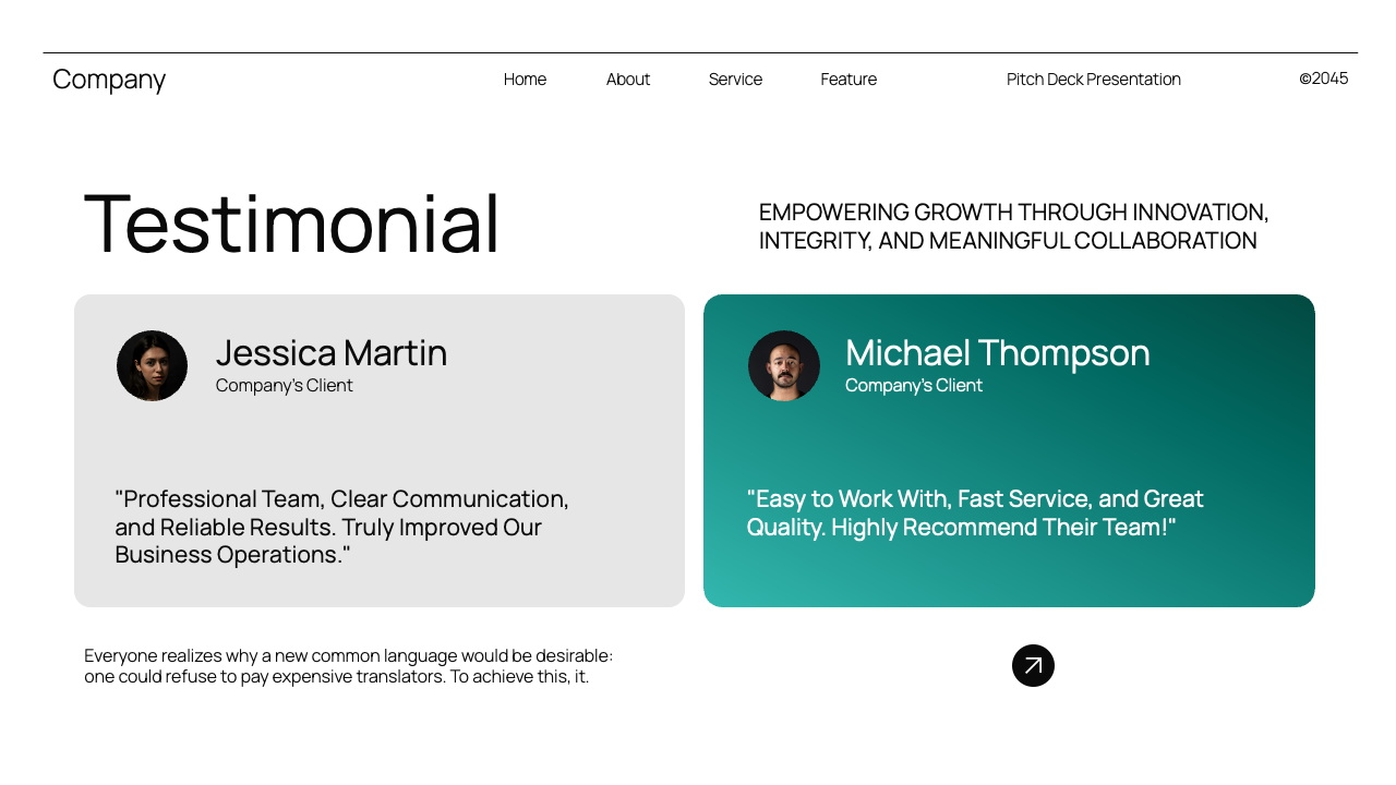 Black Blue Gradient Modern Pitch Deck Presentation, Presentation Templates