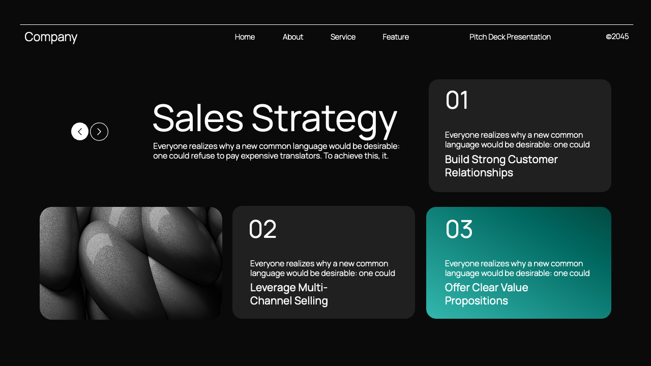 Black Blue Gradient Modern Pitch Deck Presentation, Presentation Templates