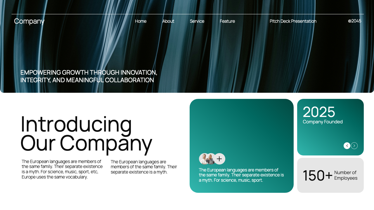 Black Blue Gradient Modern Pitch Deck Presentation, Presentation Templates