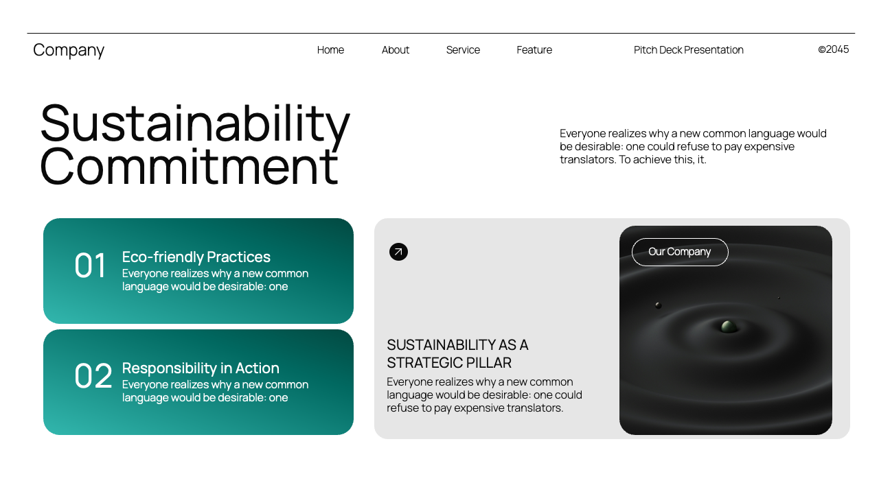 Black Blue Gradient Modern Pitch Deck Presentation, Presentation Templates