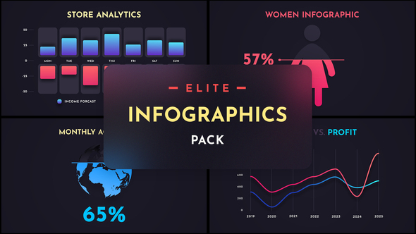 Elite Infographics Pack Infographics template preview