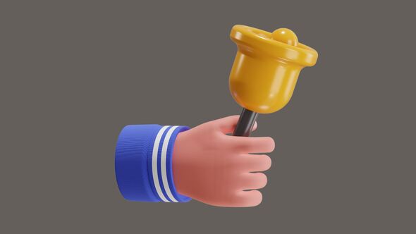 3D Animation of Holding Bell alt