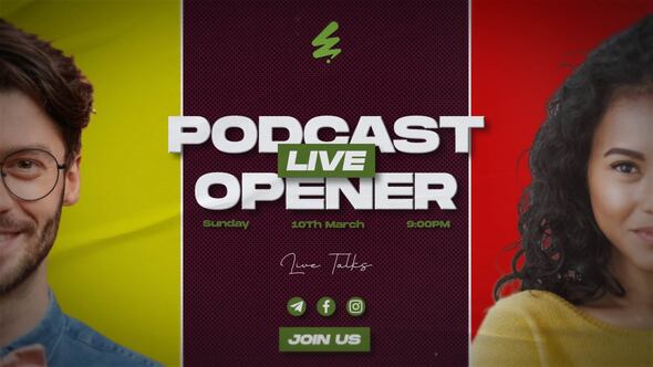 Podcast Opener Openers template preview