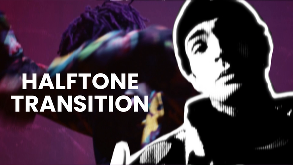 Halftone Transition Elements template preview