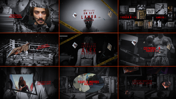 Thriller Title Sequence Openers template preview