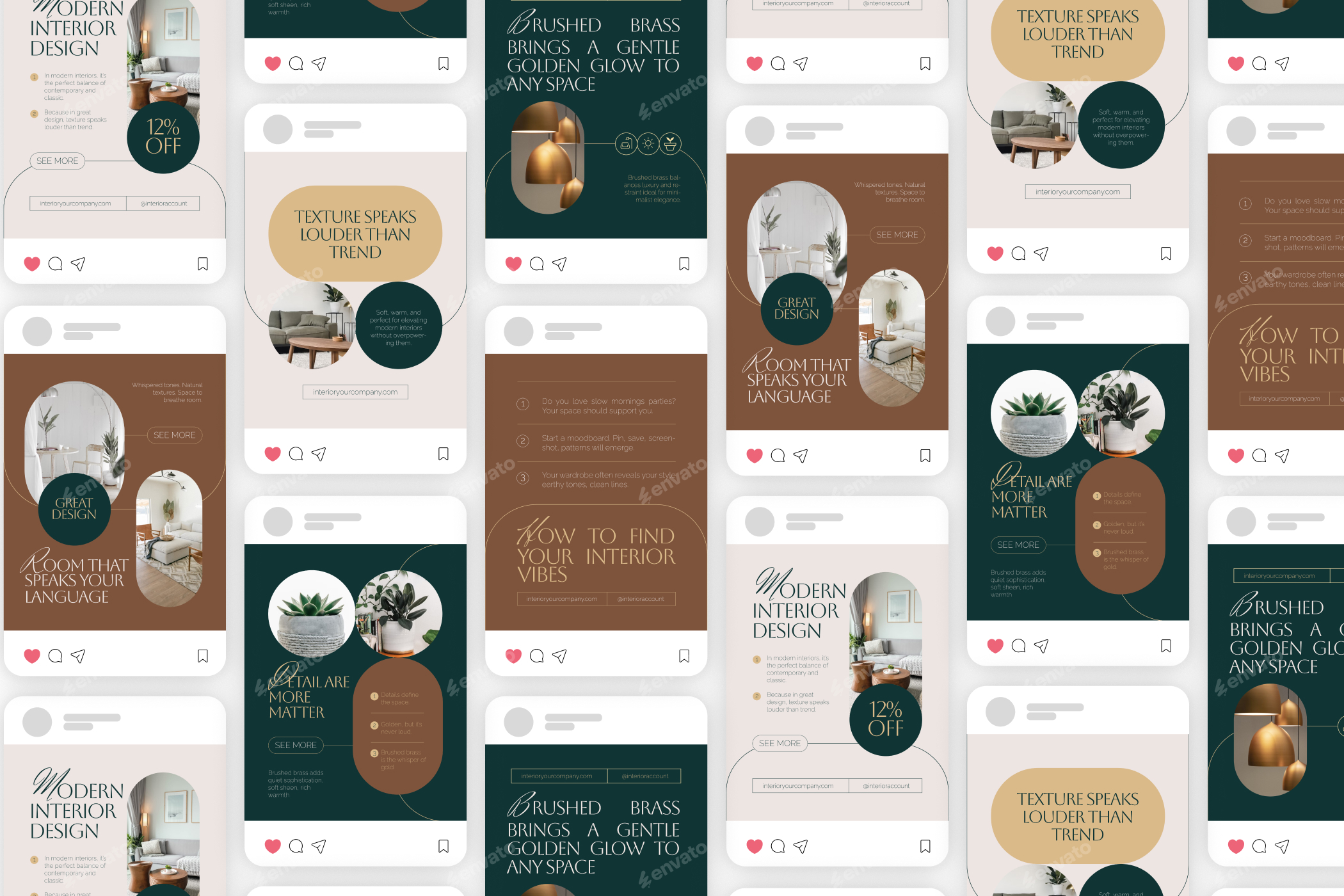 Interior Room - Instagram Post, Web Elements | GraphicRiver