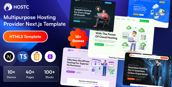 Hostc - Multipurpose Hosting Provider Next.js Template