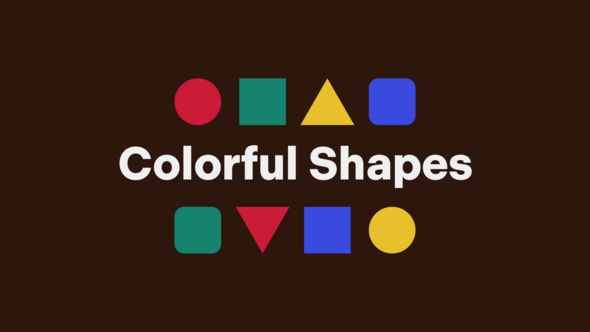 Colorful Shapes Titles template preview