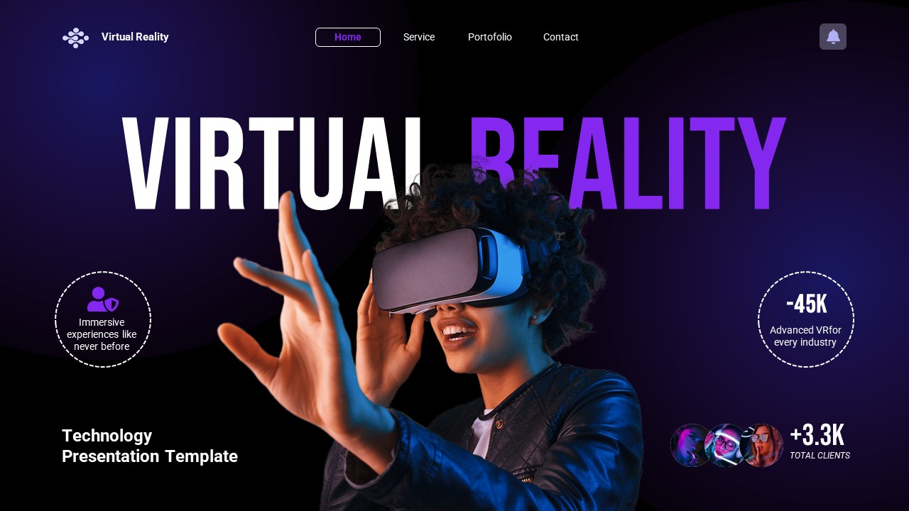 Virtual Reality PowerPoint Template, Presentation Templates | GraphicRiver