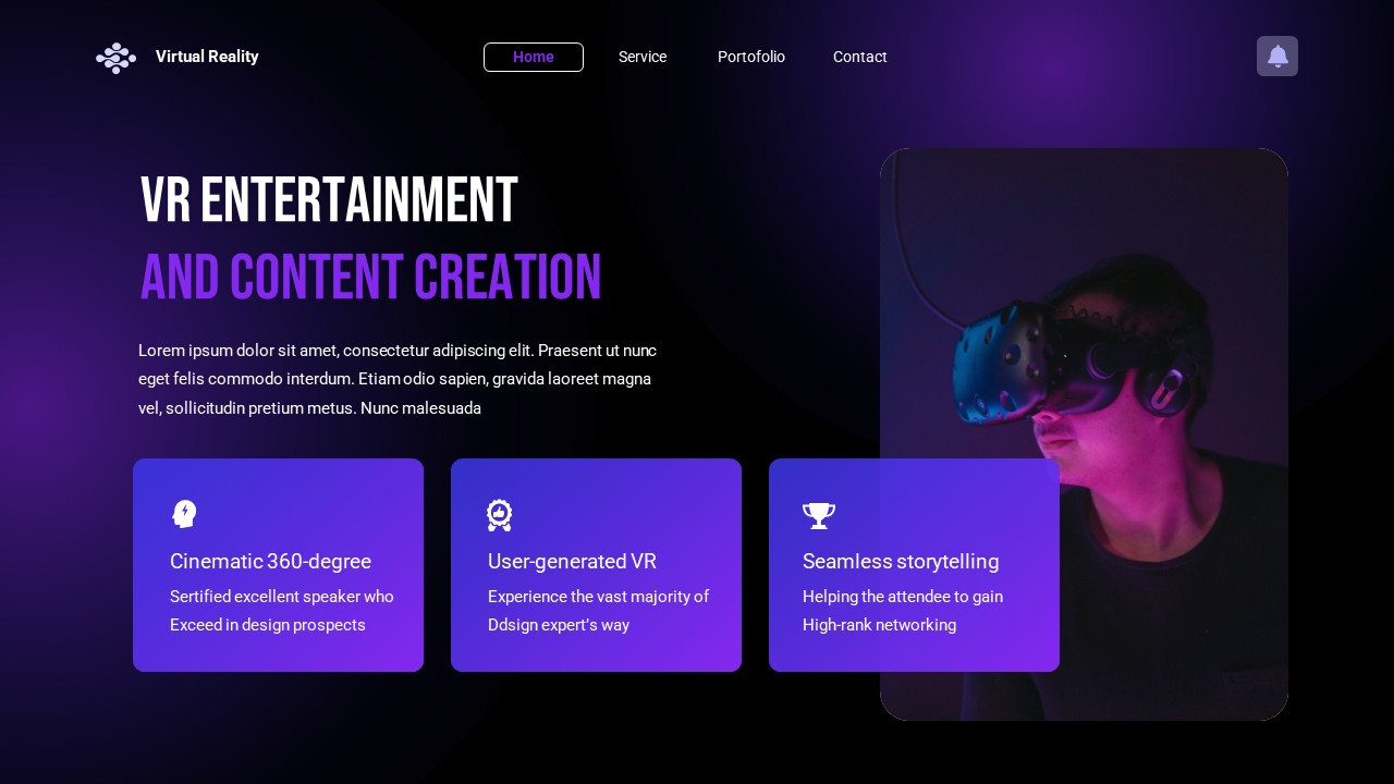 Virtual Reality PowerPoint Template, Presentation Templates | GraphicRiver