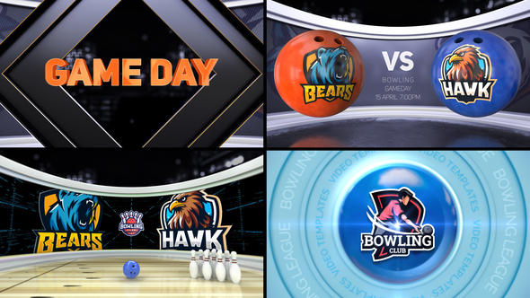 Bowling VS Logo Stings template preview