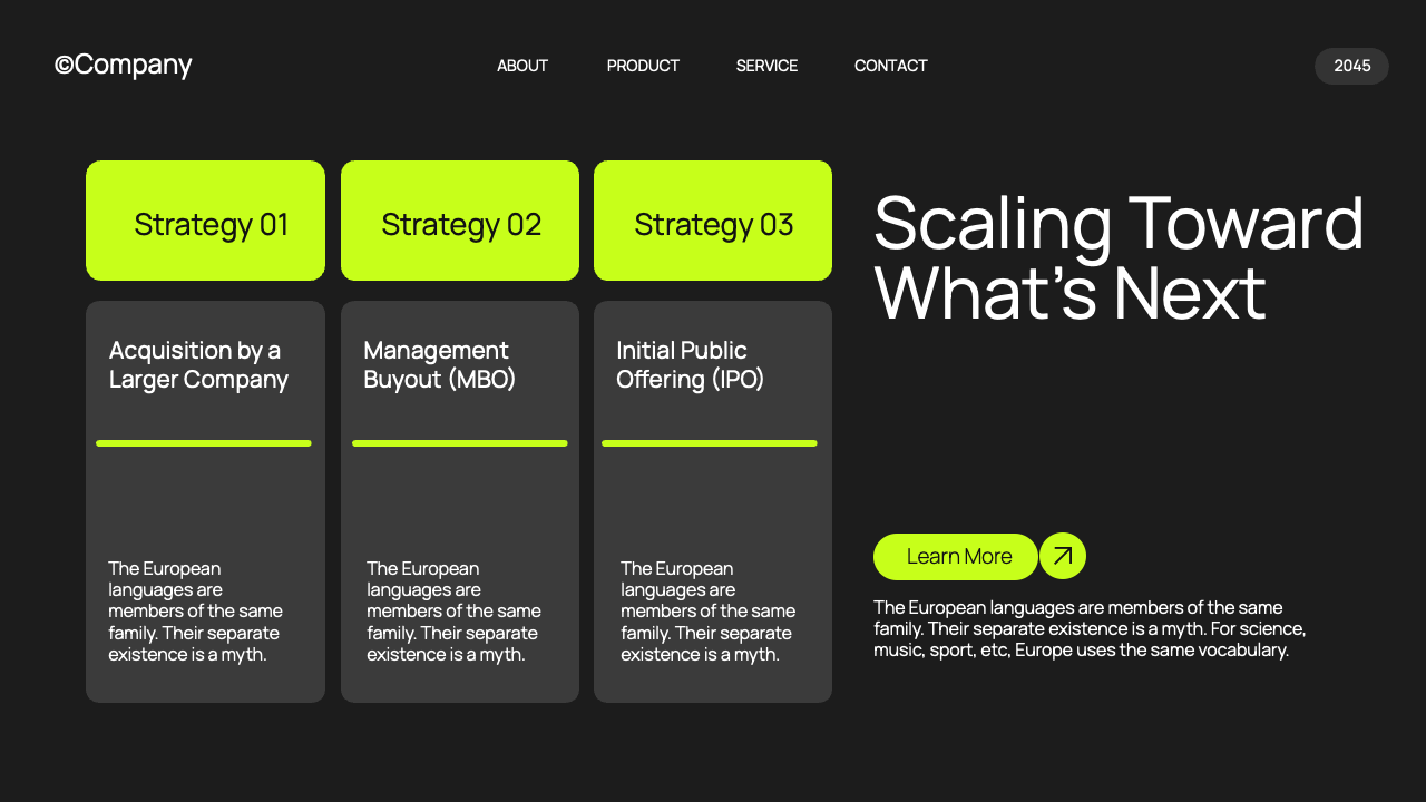 Black Green Modern Business Plan Presentation, Presentation Templates
