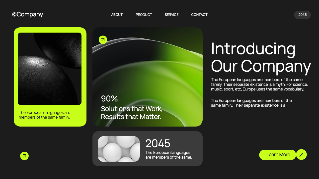 Black Green Modern Business Plan Presentation, Presentation Templates
