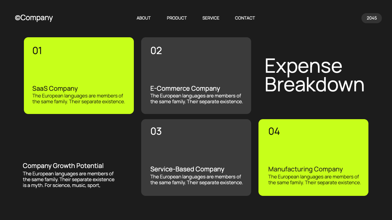 Black Green Modern Business Plan Presentation, Presentation Templates