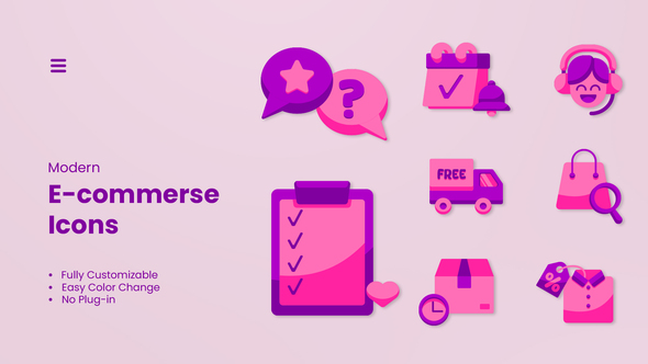 E-commerce Element Elements template preview