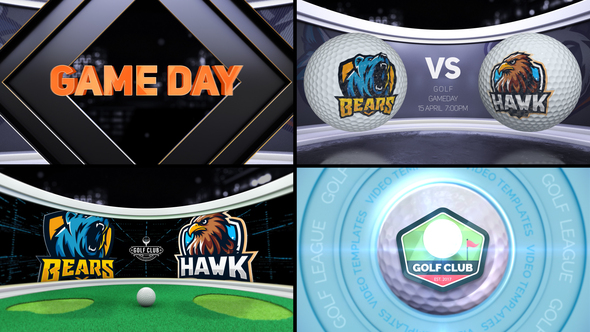 Golf VS Logo Stings template preview