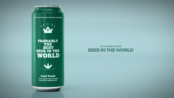 Beer Can Mock Up Openers template preview