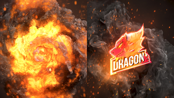 Fire Logo Reveal Logo Stings template preview