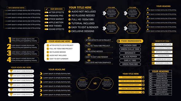 Trendy List Titles Titles template preview