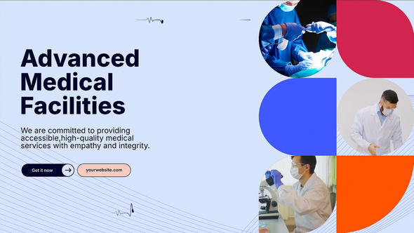 Medical Slideshow Video Displays template preview