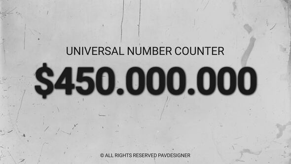 Universal Number Counter Infographics template preview