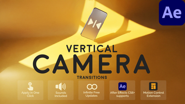 Vertical Camera Transitions for After Effects Elements template preview