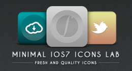 Minimal iOS 7 icons lab