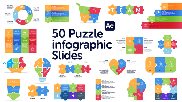 Puzzle Infographic Slides Infographics template preview