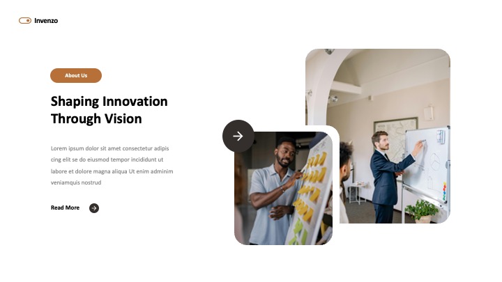 Powerpoint Visual Appling Example For Invent Invenzo - Innovation Presentation Power Point Template, Presentation ...