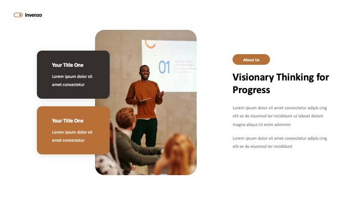 Powerpoint Visual Appling Example For Invent Invenzo - Innovation Presentation Power Point Template, Presentation ...