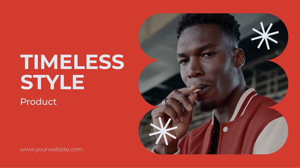 Timeless Fashion Presentation Video Displays template preview