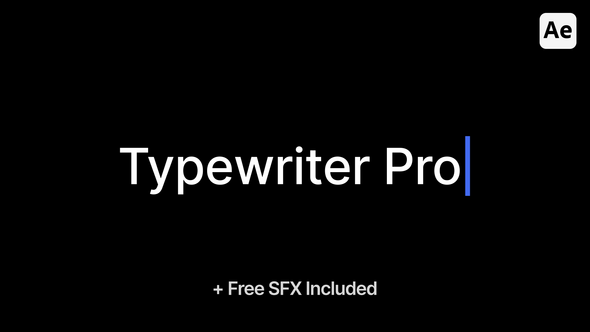 Typewriter Pro Titles template preview
