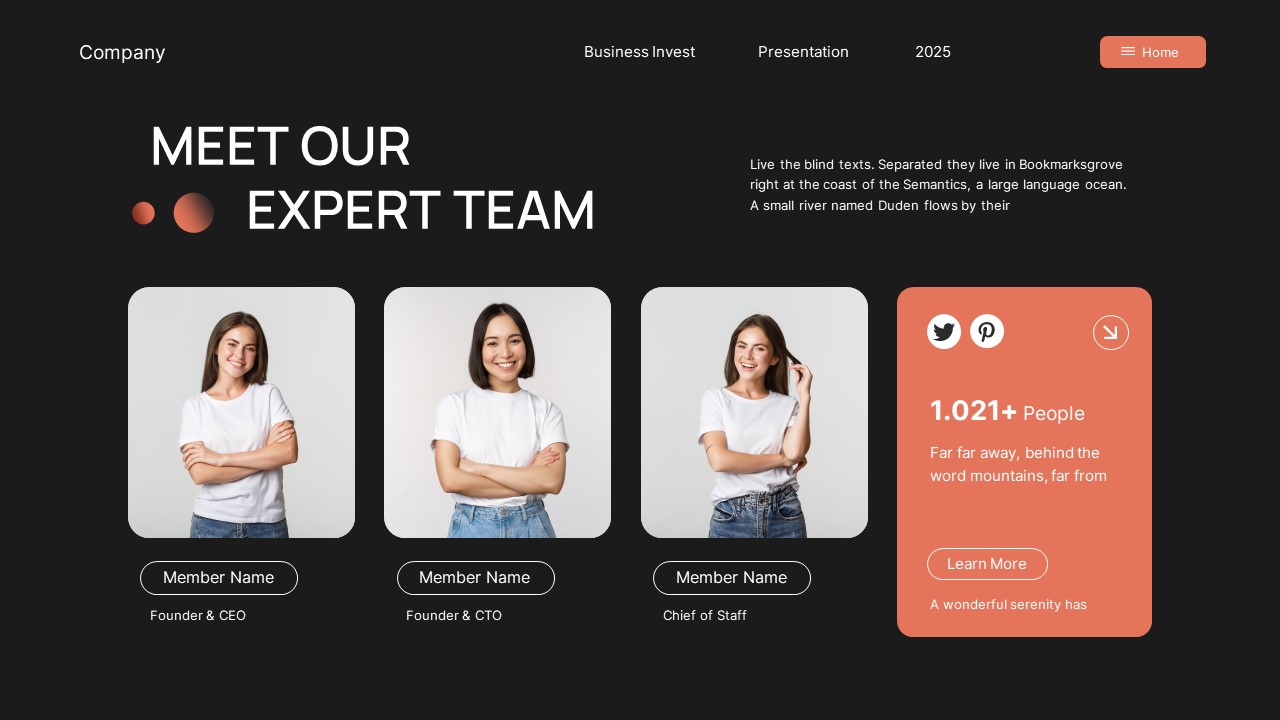 Black Orange Modern Business Investment PowerPoint, Presentation Templates
