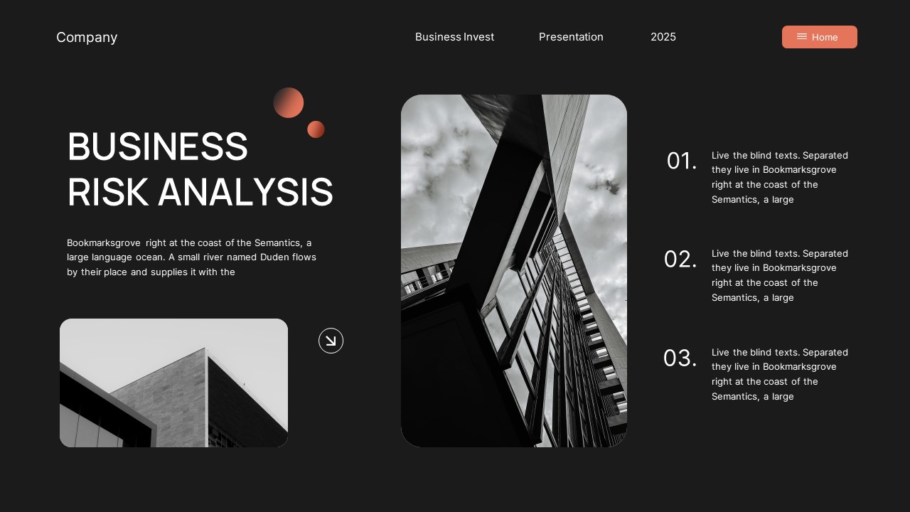 Black Orange Modern Business Investment PowerPoint, Presentation Templates