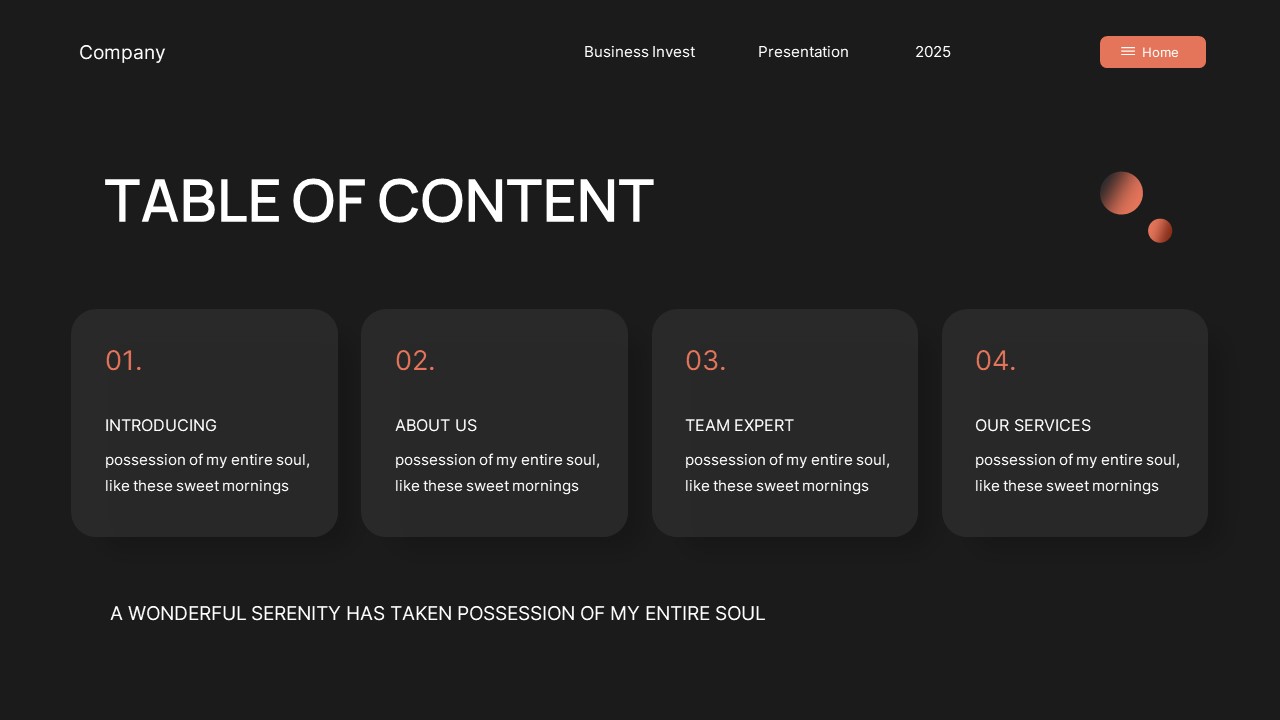 Black Orange Modern Business Investment PowerPoint, Presentation Templates