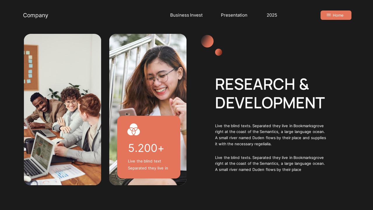 Black Orange Modern Business Investment PowerPoint, Presentation Templates