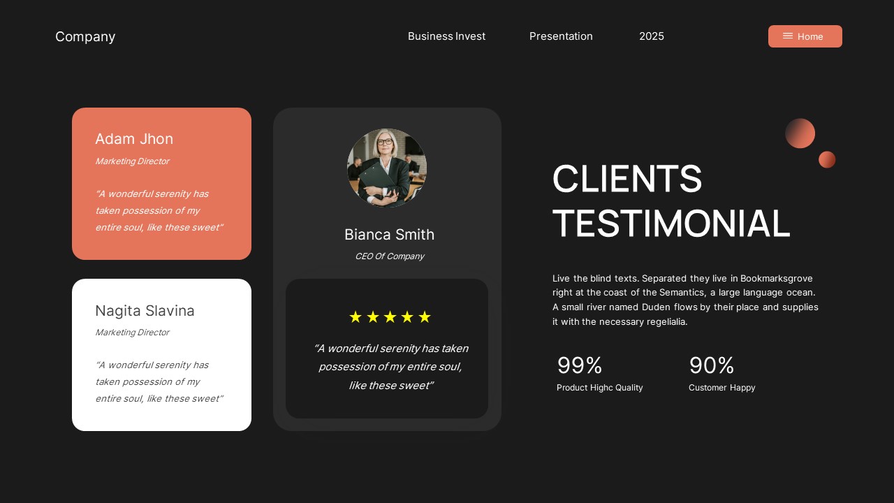 Black Orange Modern Business Investment PowerPoint, Presentation Templates
